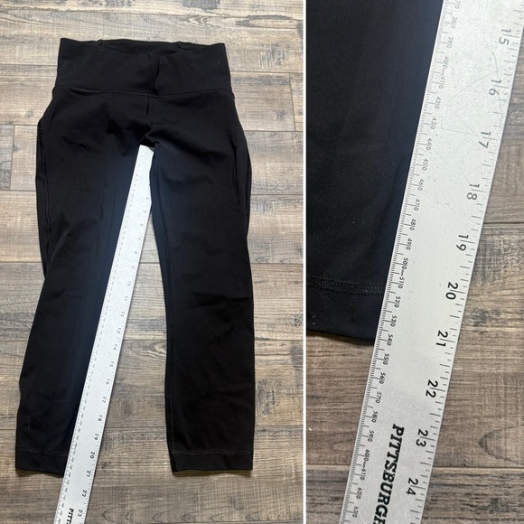 Lululemon Train Times 7/8 Pant Leggings Women's Size 6
Black Mesh Yoga Athletic - Picture 11 of 12